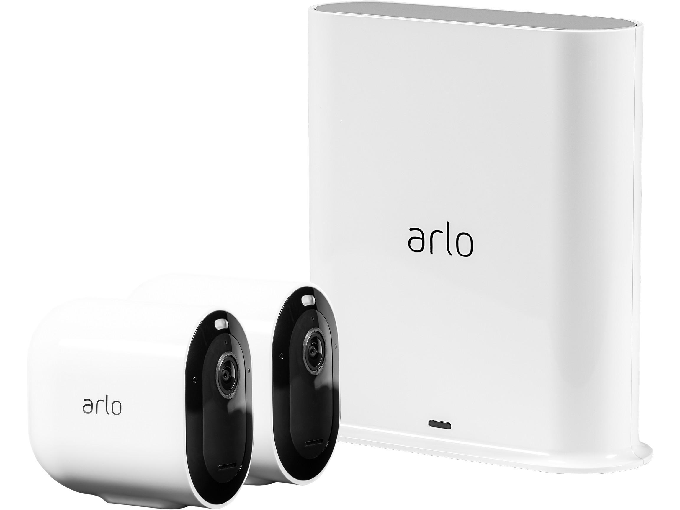 Arlo Pro 3 - Wire-Free Security 3 Camera System, 2K Resolution with HDR, 160&deg; View, Indoor/Outdoor, Color Night Vision, Spotlight, 2-Way Audio, Rechargeable Battery, Siren (VMS4340P)