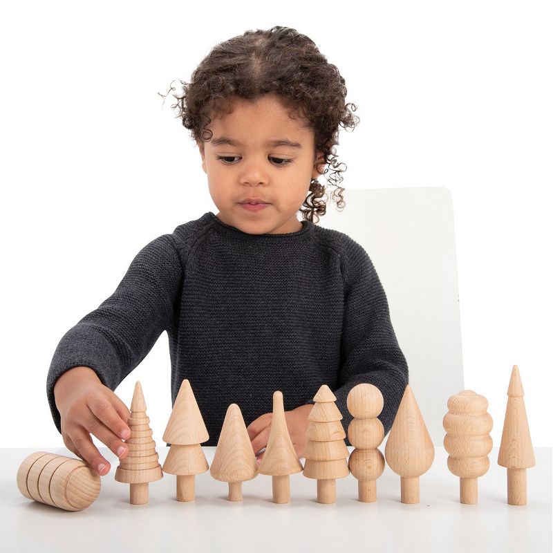 Learning Advantage Natural Woodland Trees - 10 Pieces