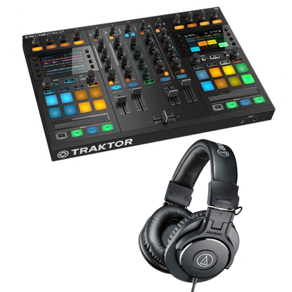Native Instruments Kontrol S5 DJ Controller. With Free Audio Technica ATH-M30x