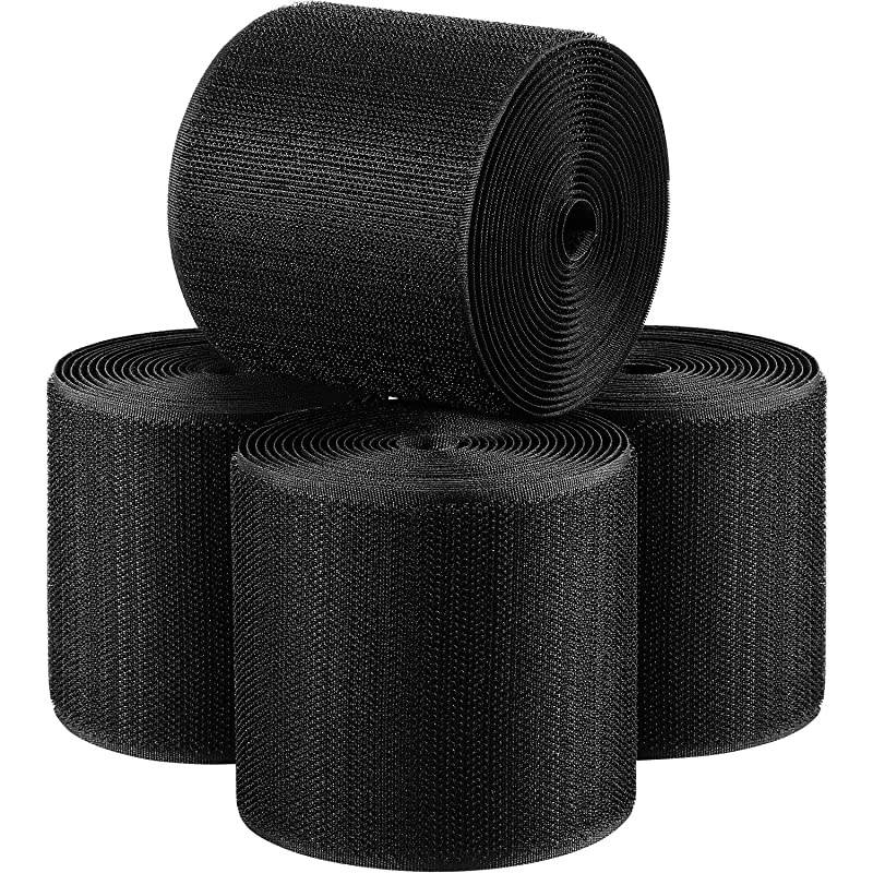 Floor Strip Cord Cover Grip Floor Protector Carpet Management Hold Cords in Place Keep s Organized Protect Cords and Prevent a Trip Hazard 3 Inch x 10 Feet 40 Feet Black