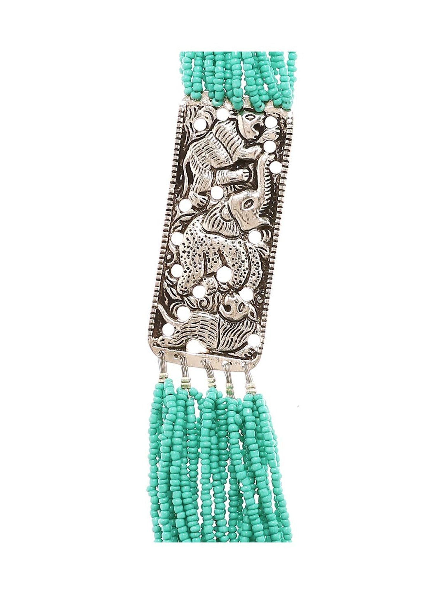 Imli Street Green & Silver Necklace