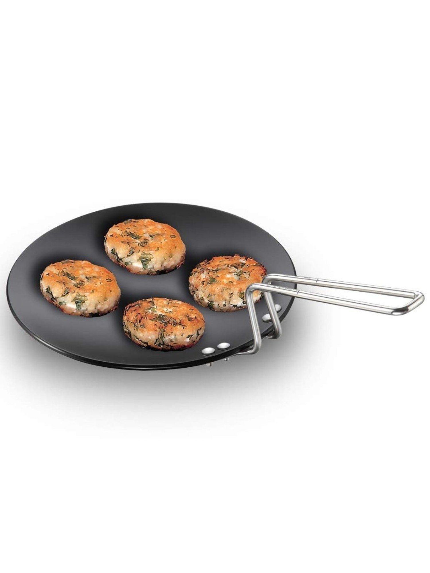 Nirlon Pure Grade Virgin Aluminium Non-stick Induction Base Flat Tawa - 26 cm Diameter