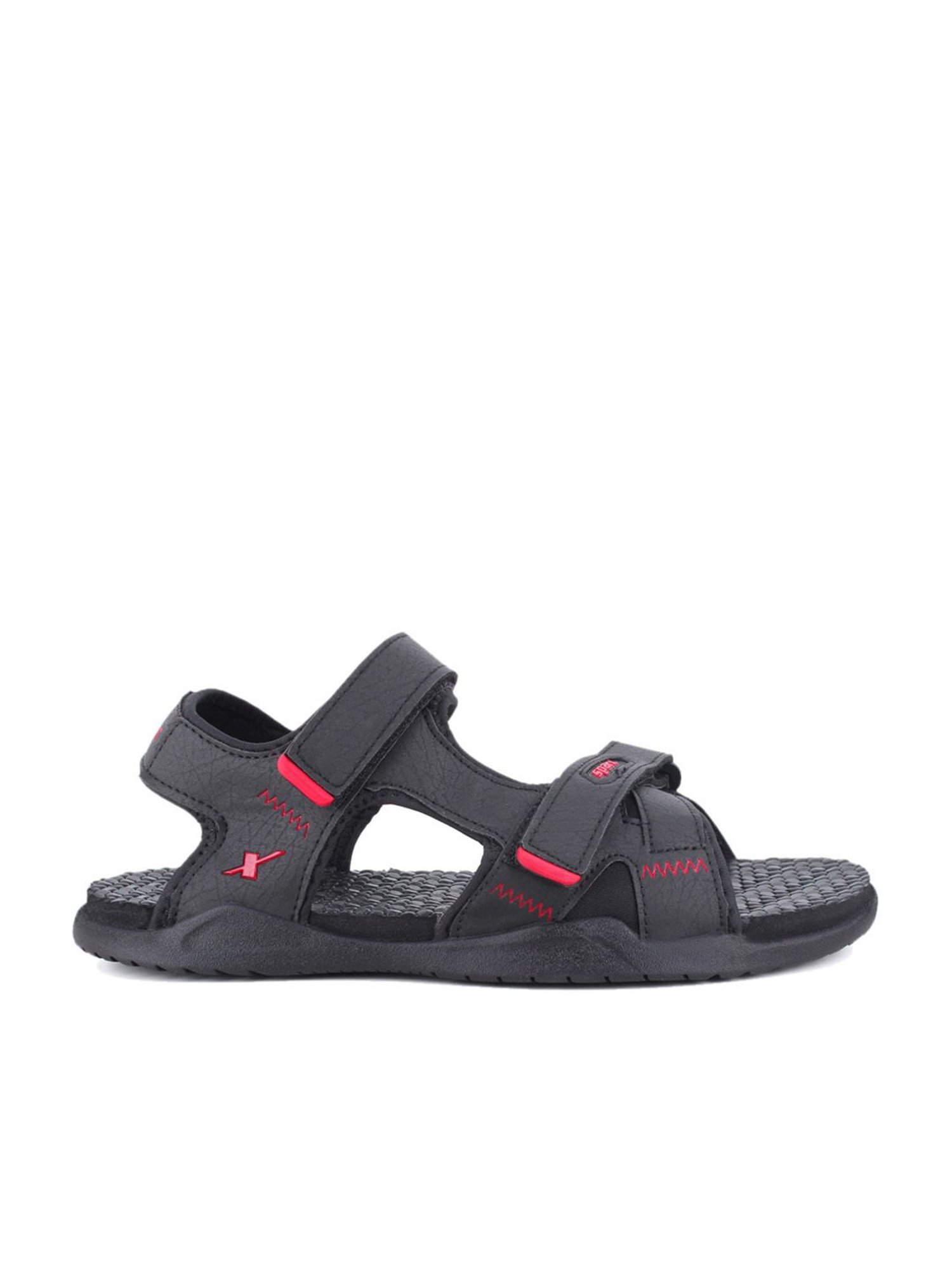 Sparx Men's Black Floater Sandals