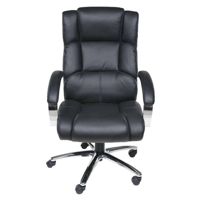 Executive 6 Motor Massage Chair with Lumbar Support and Heat Black - OneSpace