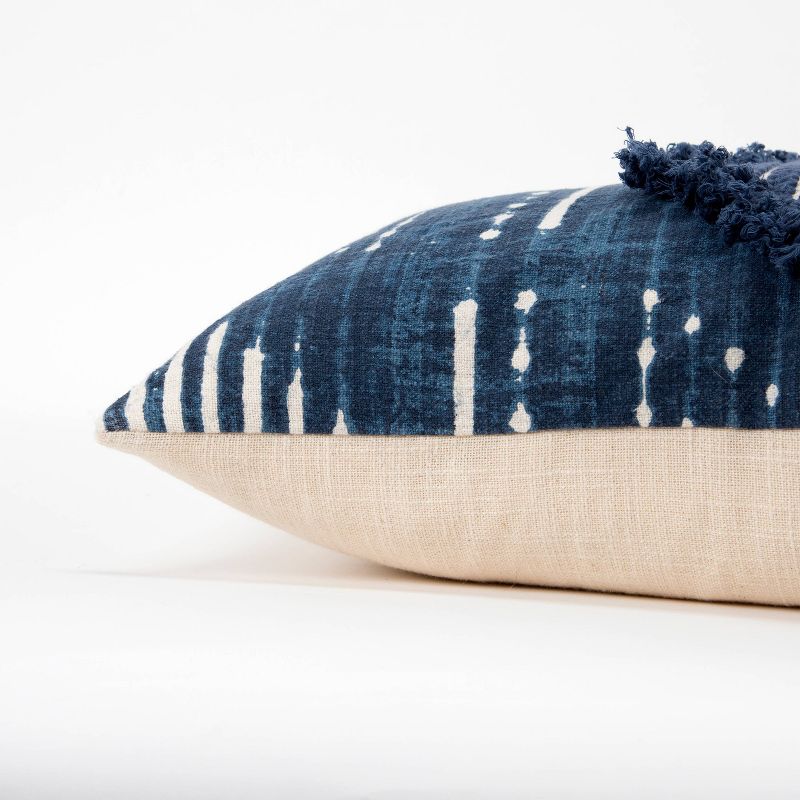 14"x26" Diamond Polyester Filled Throw Pillow Blue - Donny Osmond Home