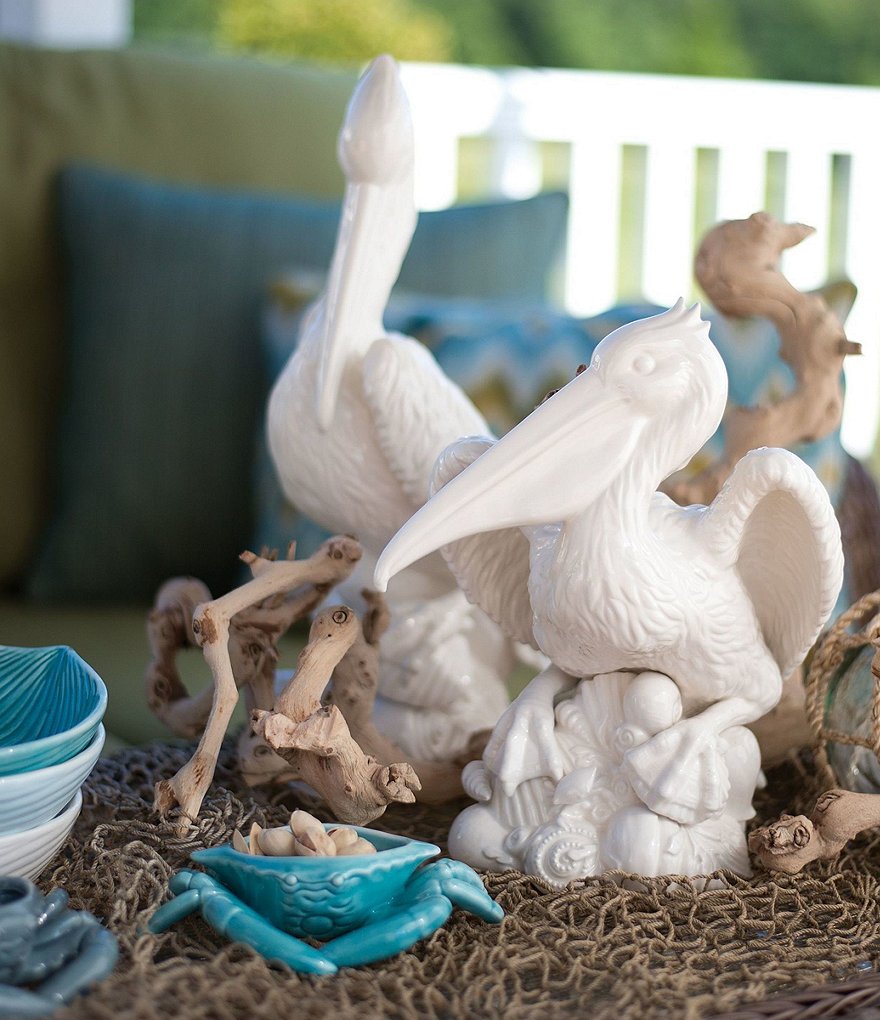 Fitz and Floyd Cape Coral Pelican Figurine