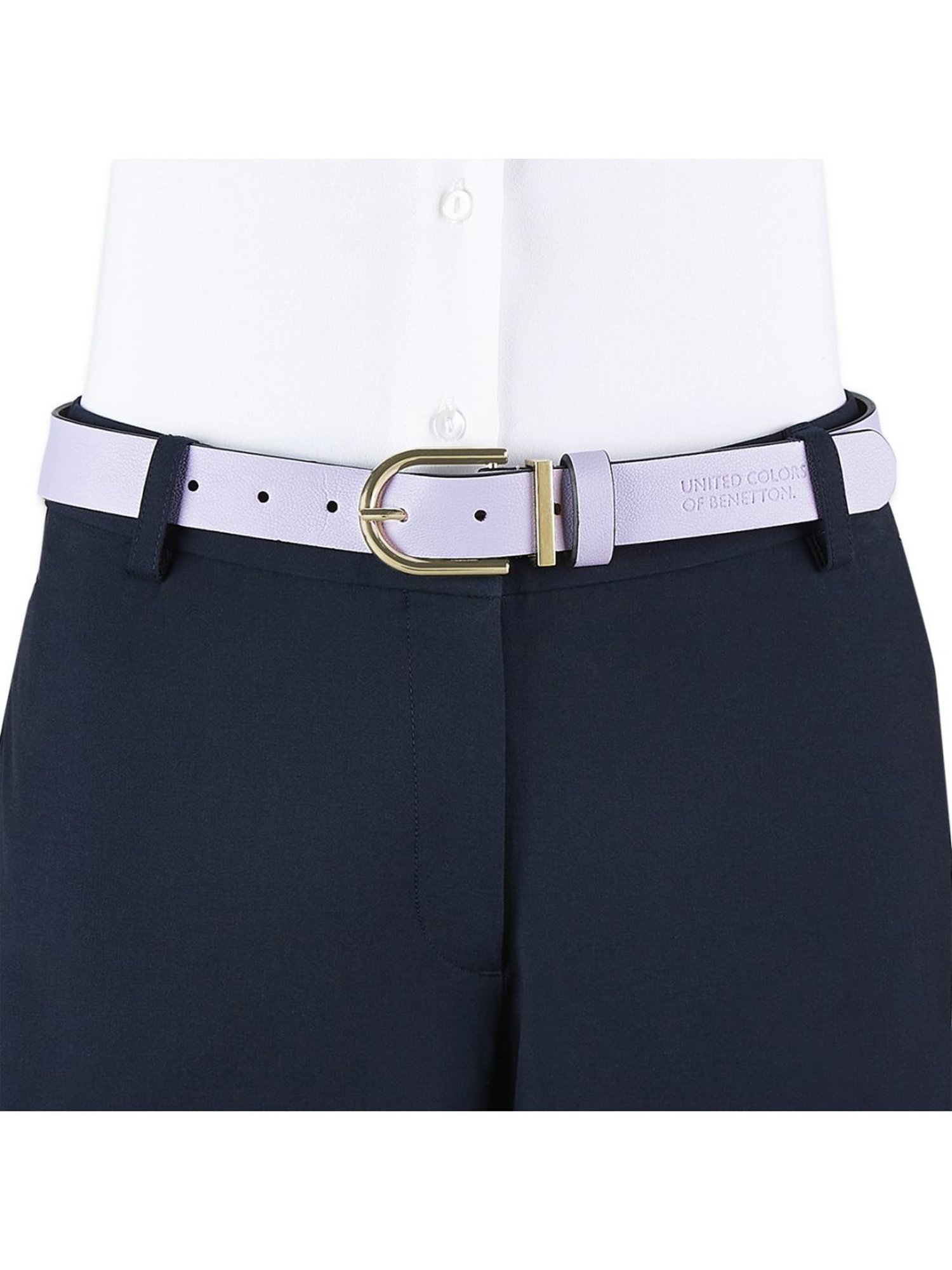 Hidesign Mariko Brown Solid Leather Narrow Belt