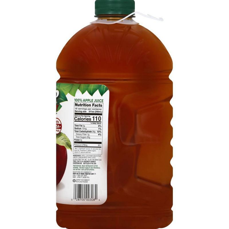 Tree Top 100% Apple Juice Family Size - 128 fl oz Bottle