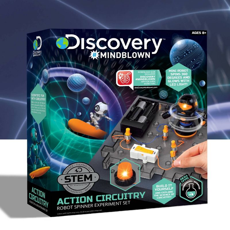 Discovery Kids Toy Circuitry Action Experiment Robot Spinner Science Kit