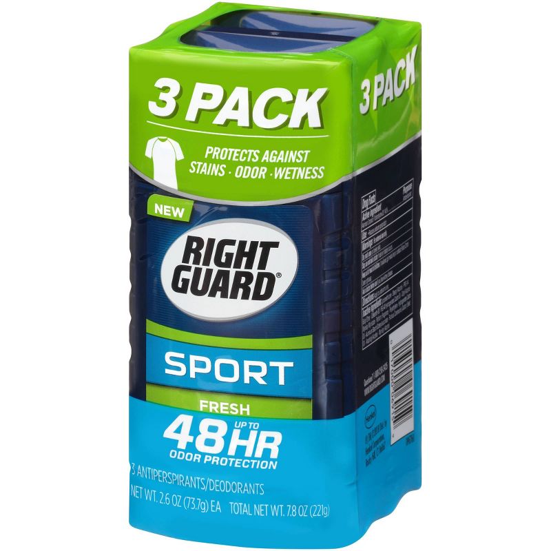 Right Guard Sport Fresh Invisible Solid Stick Antiperspirant & Deodorant  - 2.6oz/3pk