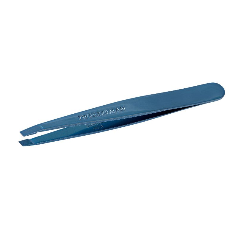 Tweezerman Slant Tweezer Bell Bottom Beauty Tool - Blue