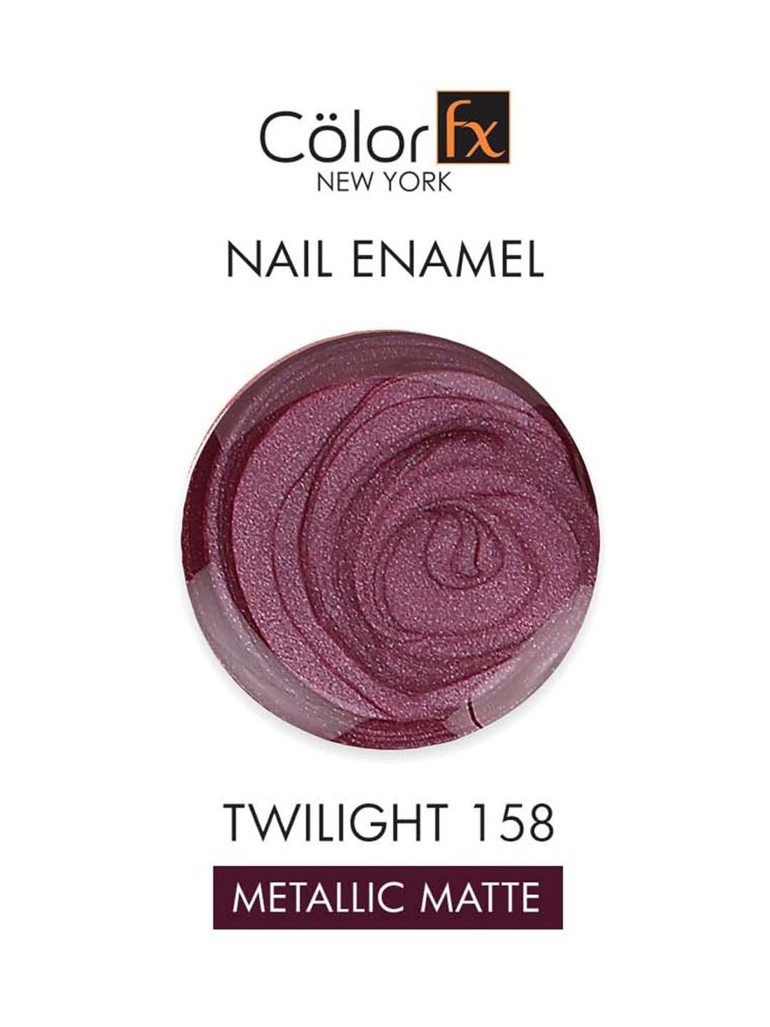 Color Fx Mettalic Matt, Nail Enamel, Matt Wine - 9 ml