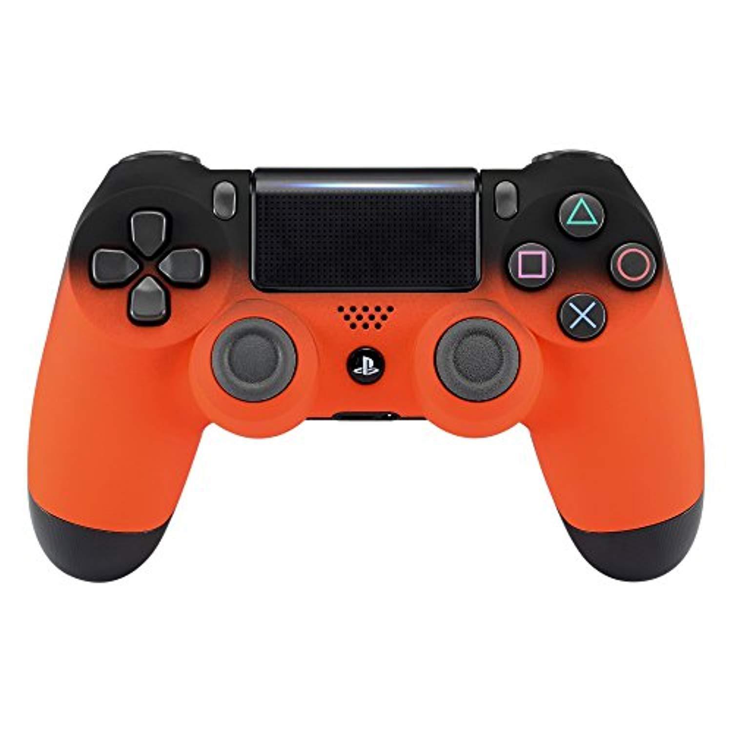 extremerate shadow orange faceplate cover, soft touch front housing shell case, comfortable soft grip replacement kit for plays
