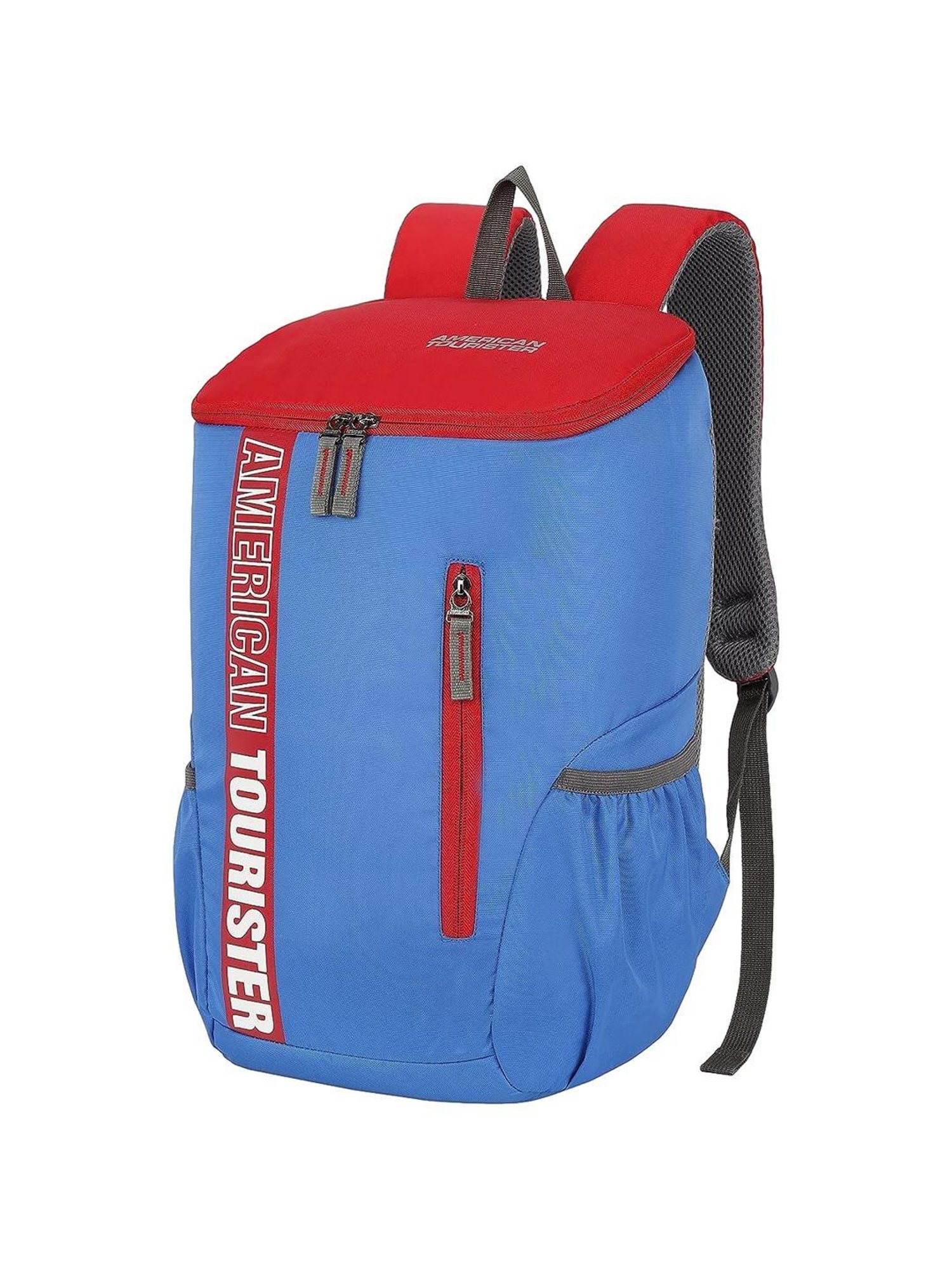 American Tourister Pix Blue & Red Medium Backpack