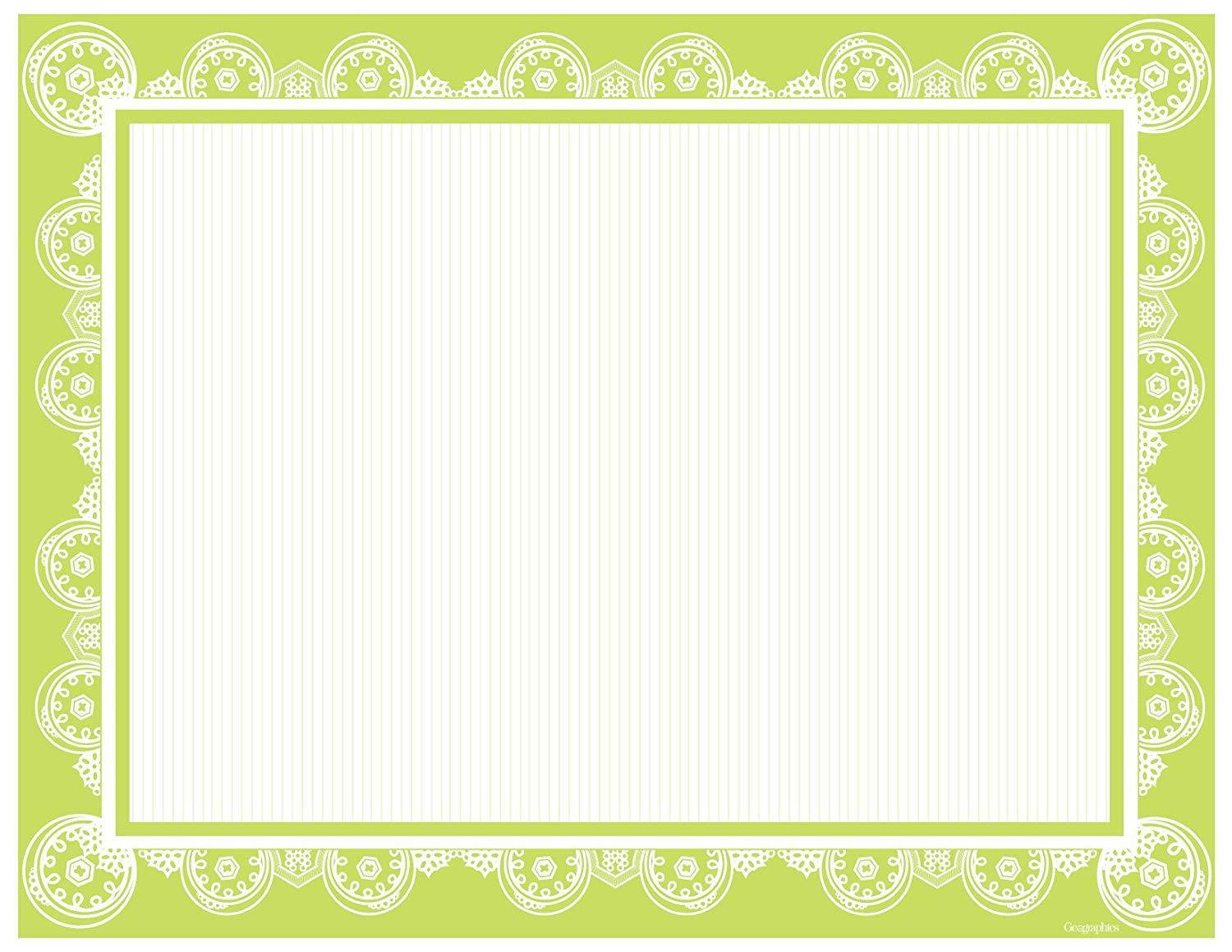 Geographics Assorted Auroral Medallion Card Stock Certificates,8.5 x 11", 40 /Pack (48672)