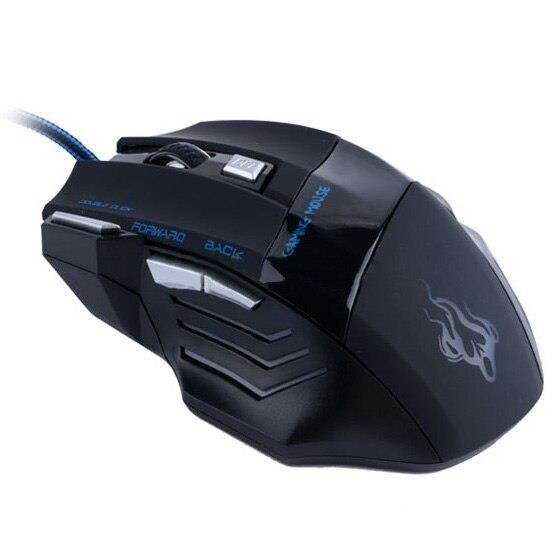 5* 3200 DPI 7 Button LED Optical USB Wired Gaming Mouse Mice computer mouse For Pro Gamer