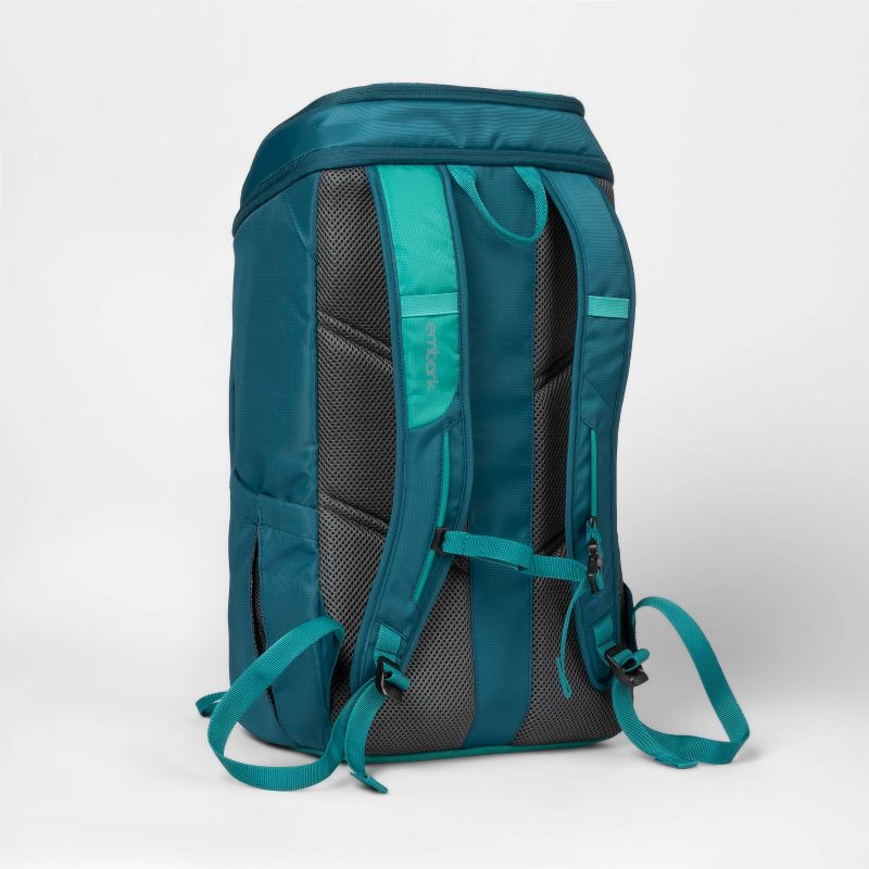 WIB Miami City Slim Backpack for up-to 14.1" Notebook , Tablet, eReader - Green - Twill Polyester - Twill Polyester, Microsuede - Shoulder Strap