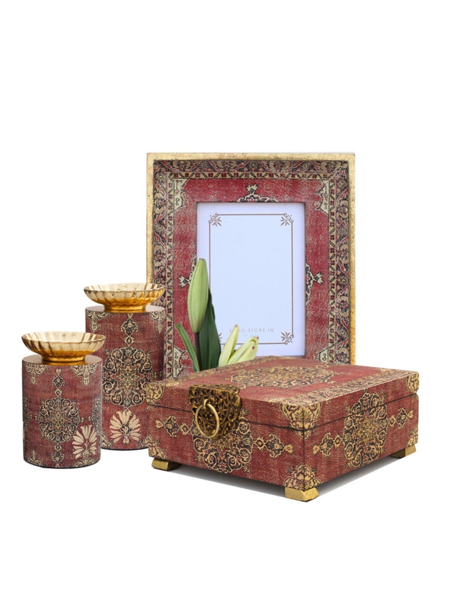 Karo Samara Printed Multicolor Wood Photo Frame