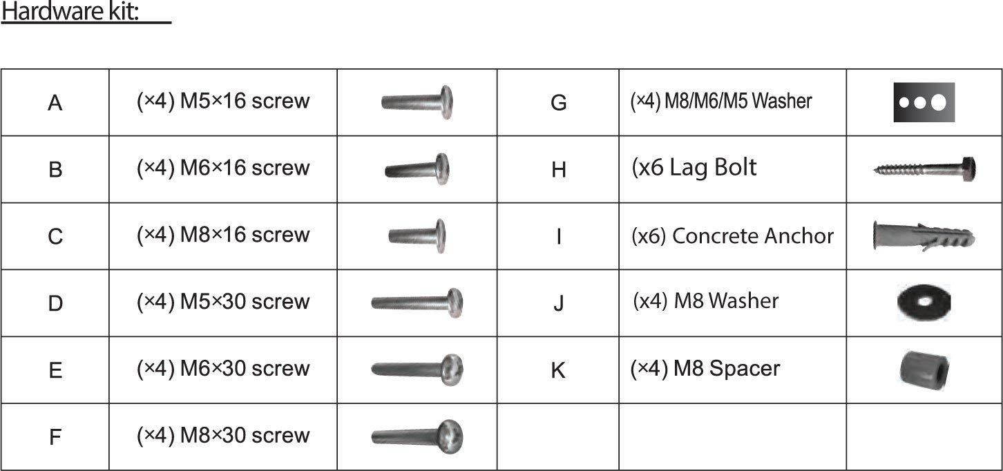 Lcd Led Plasma Flat Tilt Tv Wall Mount Bracket 24 30 32 37 42 46 47 50 52 55