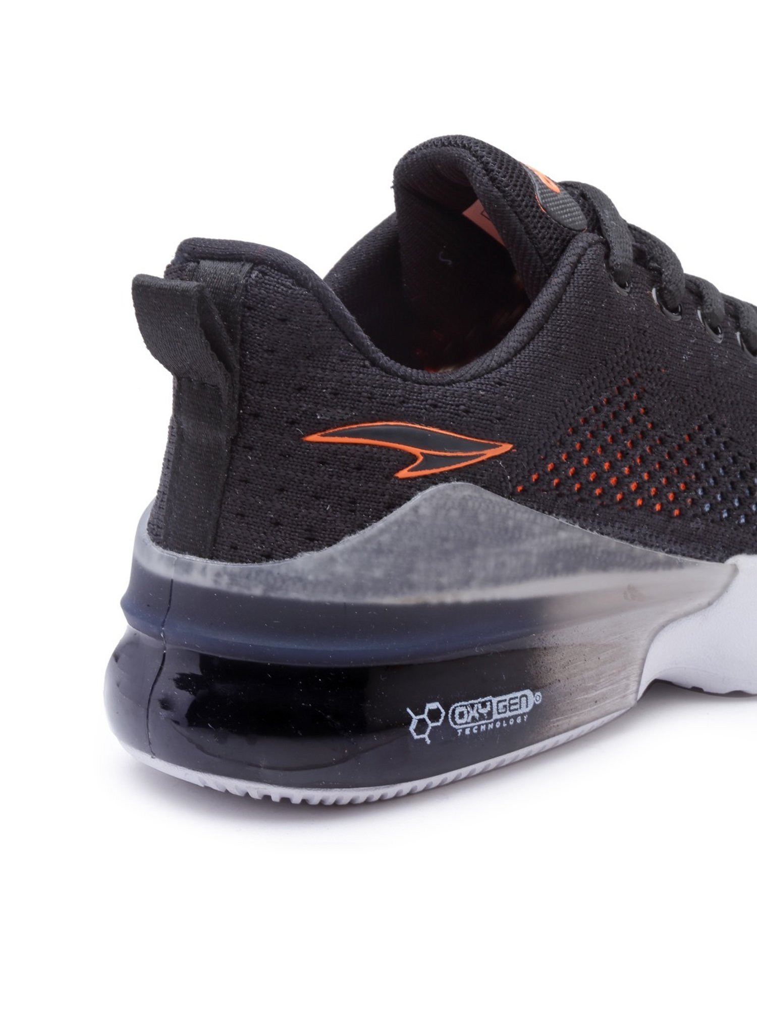 Asian Kids Black Running Shoes