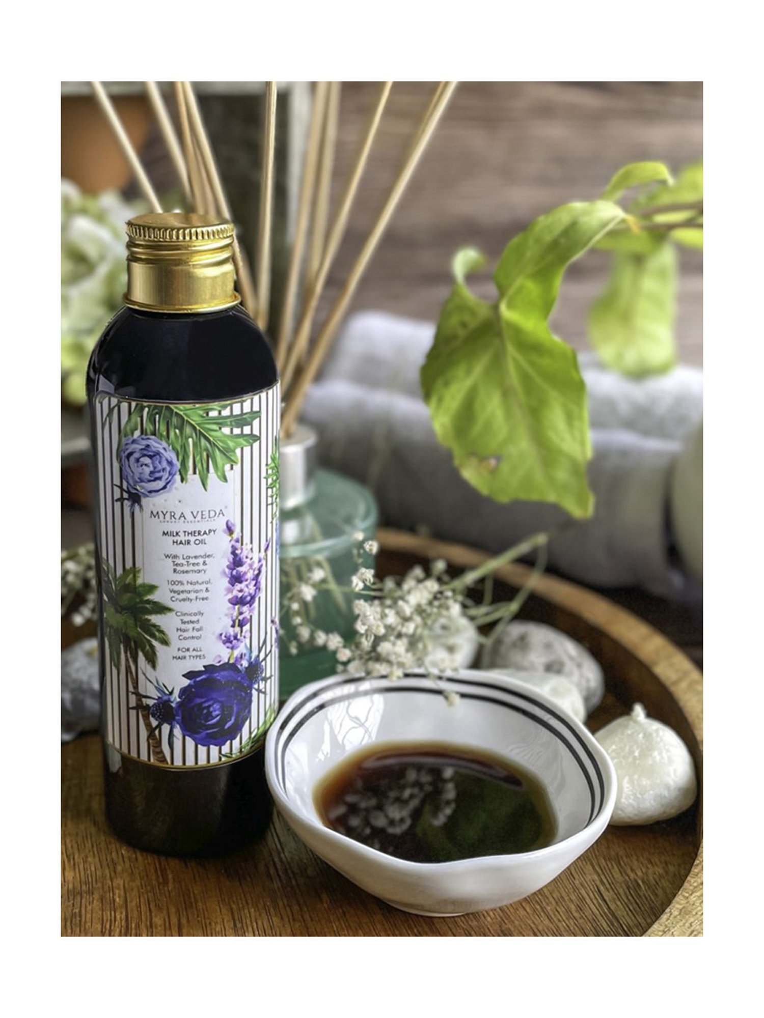 MYRA VEDA LUXURY ESSENTIALS Milk Therapy Hair Oil - 200 ml