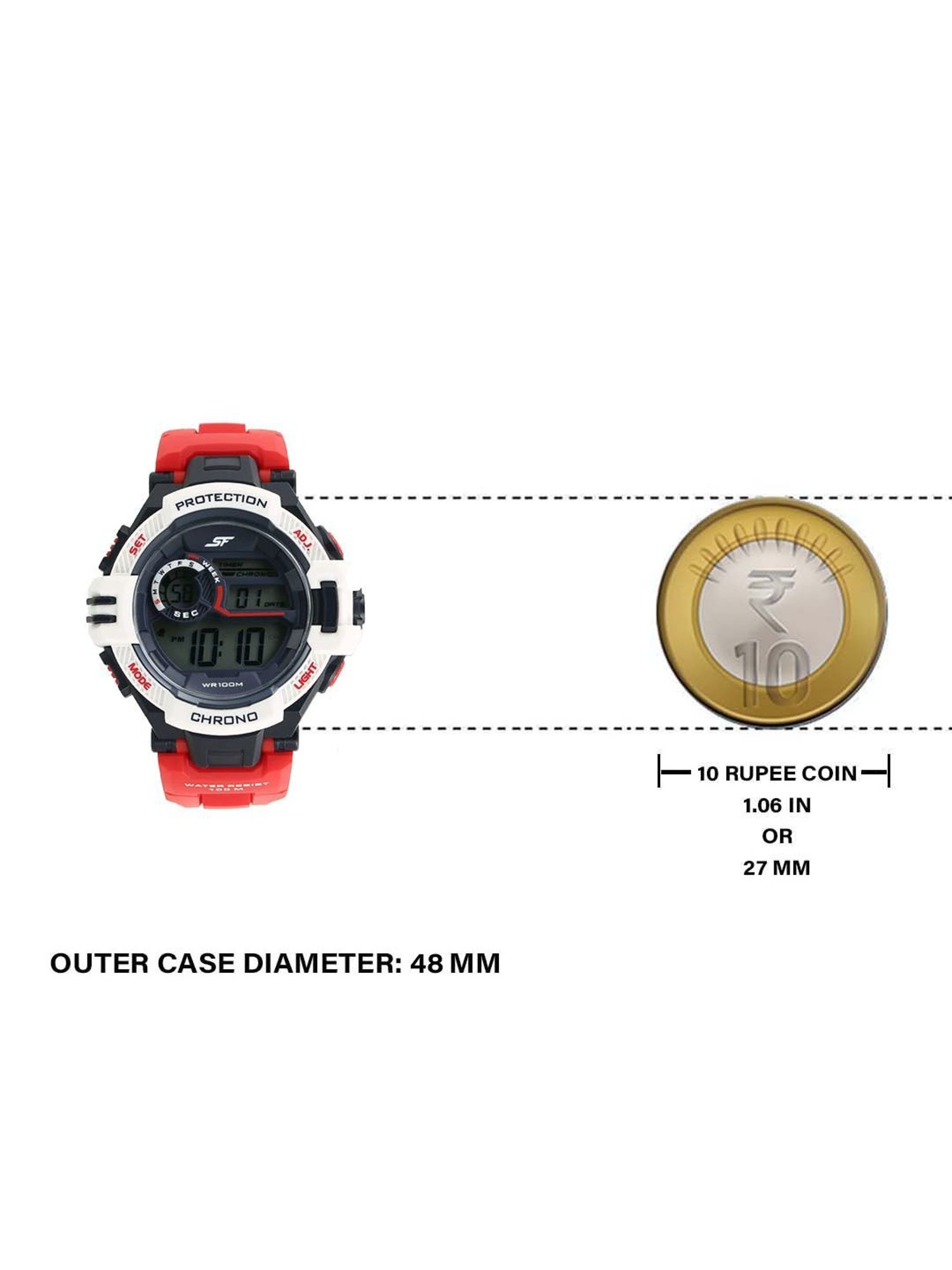 Sonata NP77075PP01 Super Fibre Digital Watch for Men