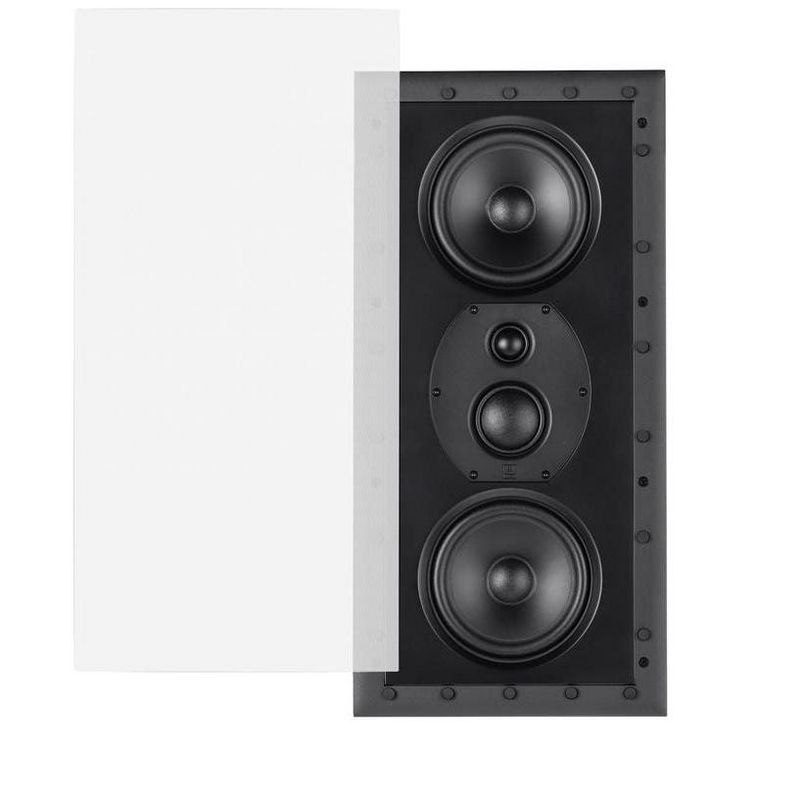 Monolith THX-365IW THX Ultra Certified 3-Way In-Wall Speaker, 1in Silk Dome Tweeter With Neodymium Magnet and Copper Shorting Ring, For Home Theater