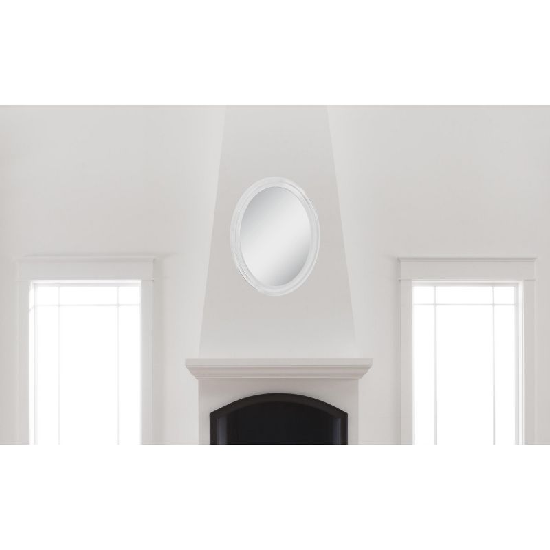 Oval George Decorative Wall Mirror White - Howard Elliott