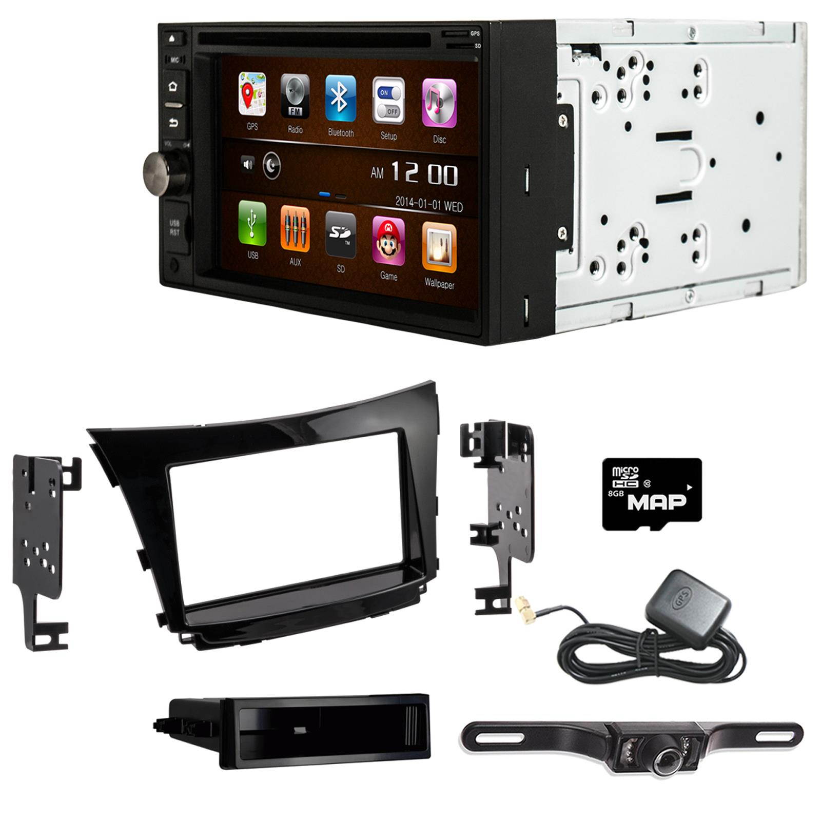 Otto Navi S-Series DVD GPS Navigation Multimedia Radio and Dash Kit for Hyundai Elantra GT 2016-2017 (with factory navigation) with back up camera and extra