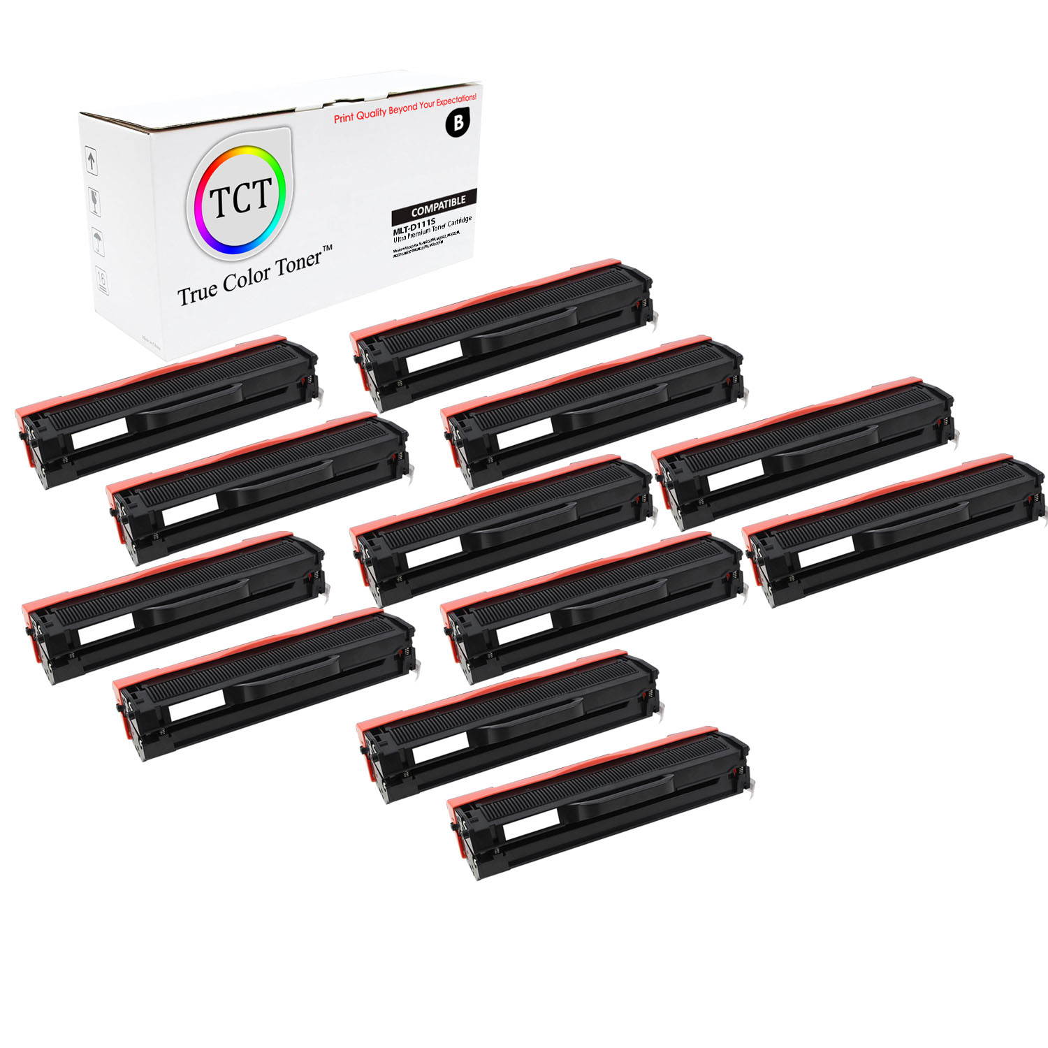 TCT Premium Compatible Toner Cartridge Replacement for Samsung MLT-D111S Black works with Samsung Xpress SL-M2020W M2022 M2022W Printers (1,000 Pages)