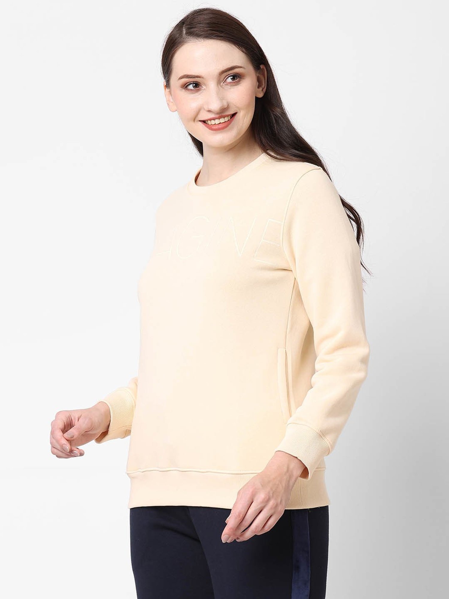 Sweet Dreams Vannila Cream Regular Fit Sweatshirt