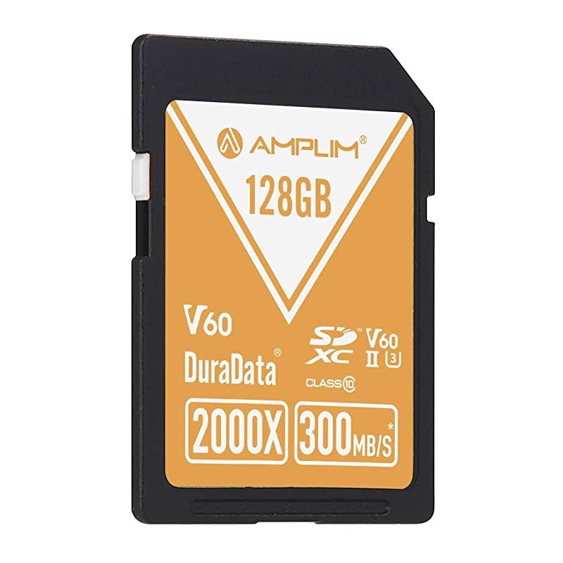 UHSII SD Card 128GB SDXC  High Performance 300MBS 2000X UHS2 Extreme Speed 128 GB128G XC Memory Card V60 4K 8K UHSII TF Flash for Fujifilm Nikon Olympus Panasonic Sony Video Cameras
