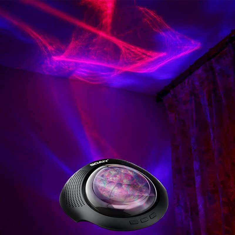 Aurora Night Light Projector and Sleeping Soothing White Noise Sound Machine for Baby Kids Adults with Bluetooth 41 Timer Remote 6 Soother Sounds 7 Lighting Modes for Kids Room