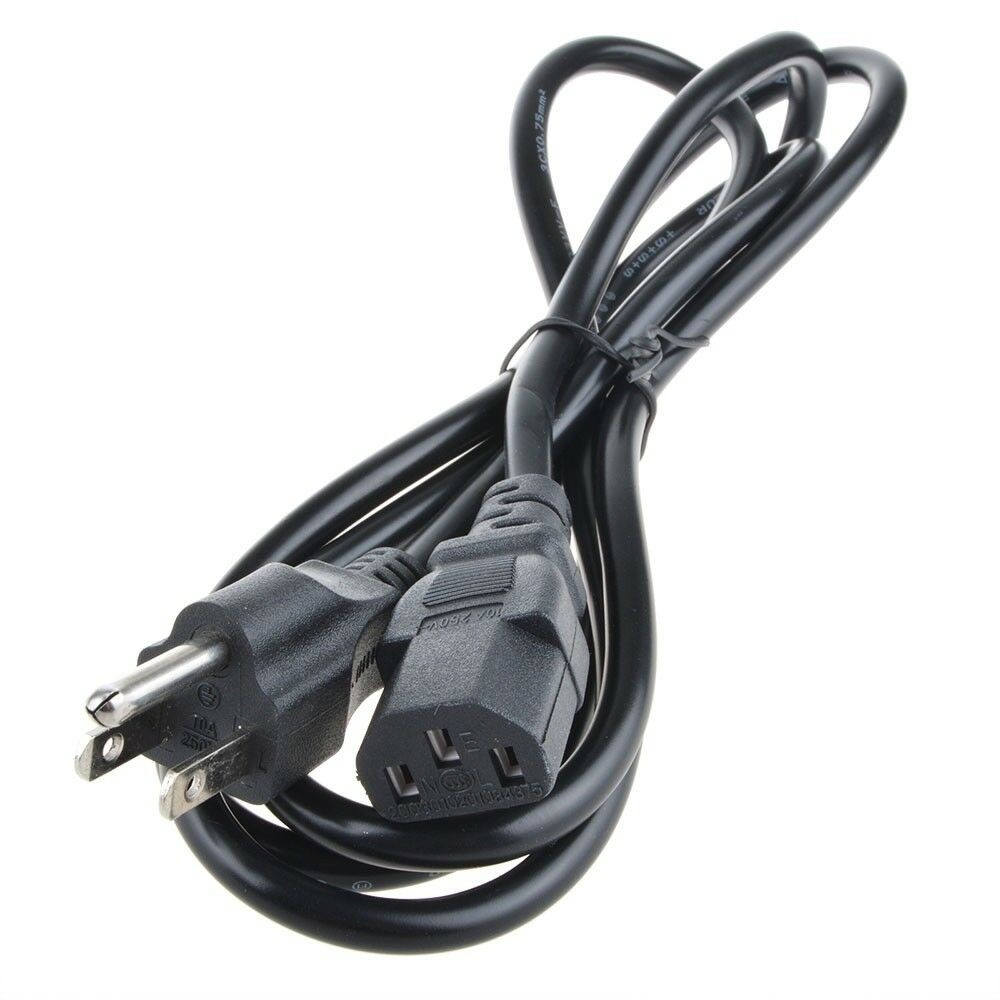 6FT AC Power Cord Cable 3 Prong US Plug for TV PRINTER PC DESKTOP HP DELL Lenovo