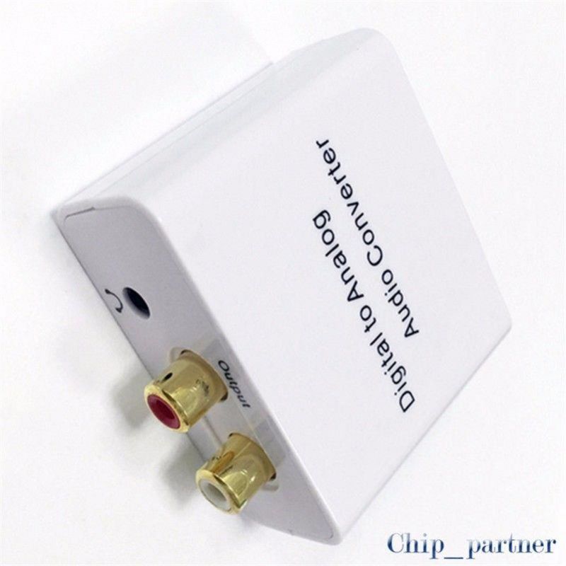 Digital Optical Fiber Coaxial to Analog Audio Converter S/PDIF Decoder 3.5 24bit