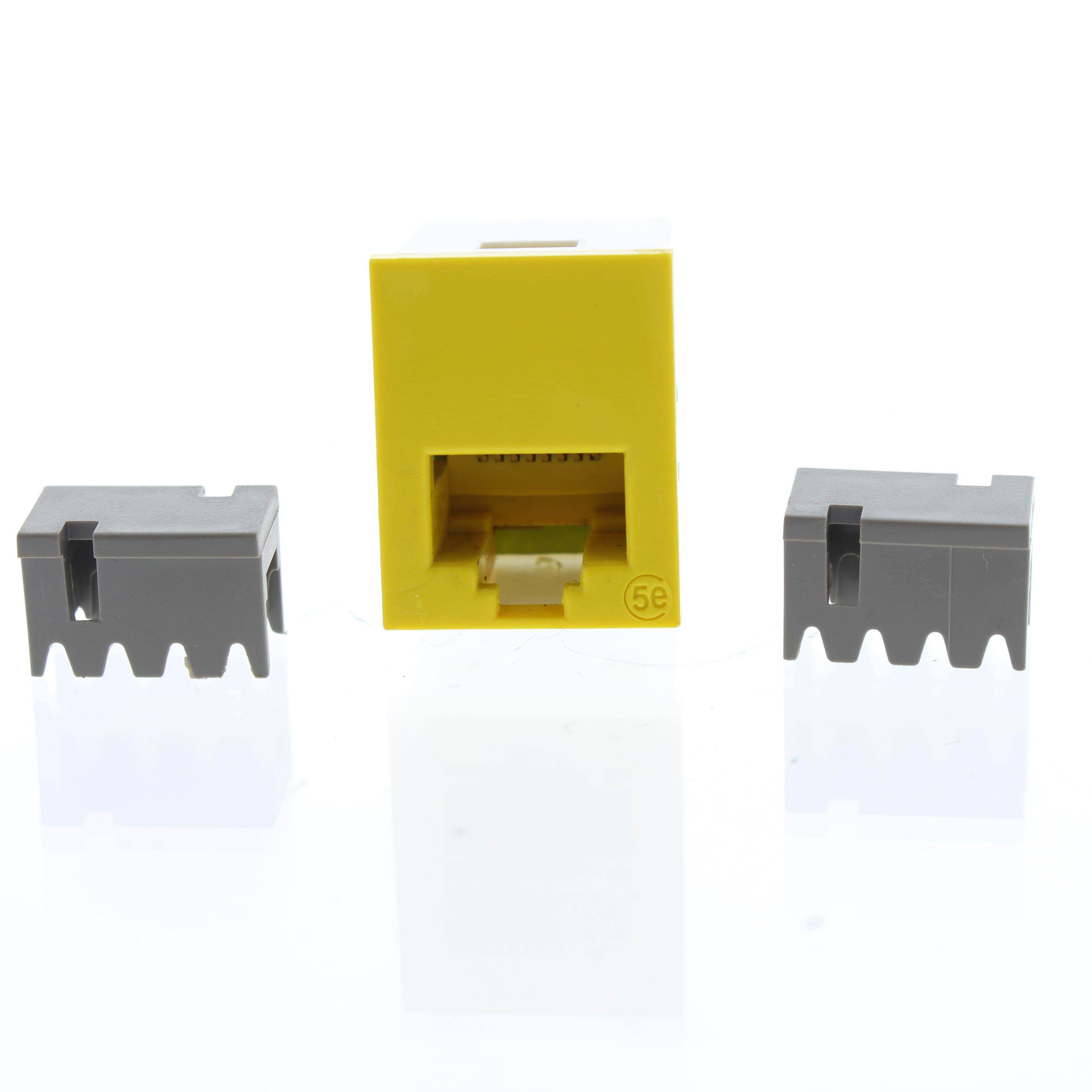 Pass & Seymour Innovate Yellow Smooth Jack Cat5e RJ45 Category 5e T568A/B S58-Y