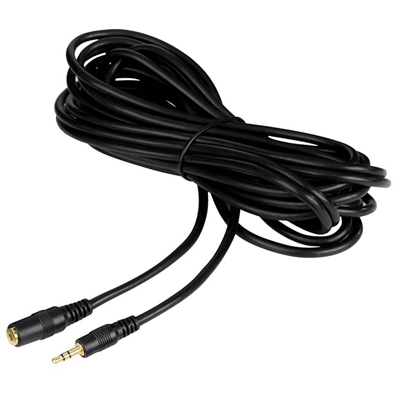 MC20 35mm Audio Cable 35mm TRS Female to Male 20ft Extension Cord for Microphones Headphones and More