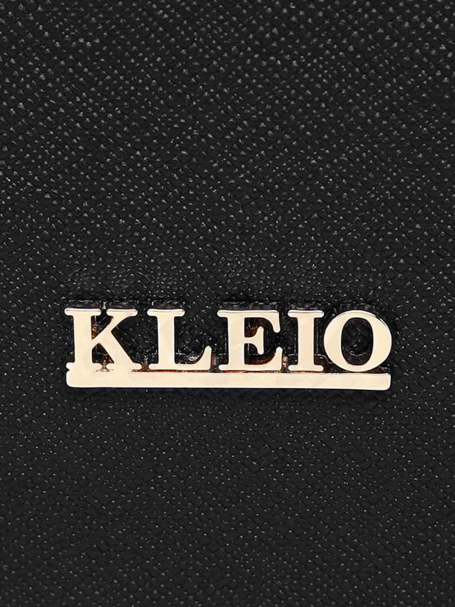 KLEIO Black Solid Small Sling Handbag