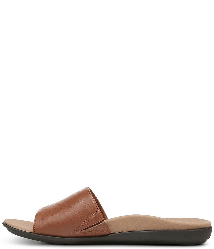 Vionic Val Leather Slide Sandals