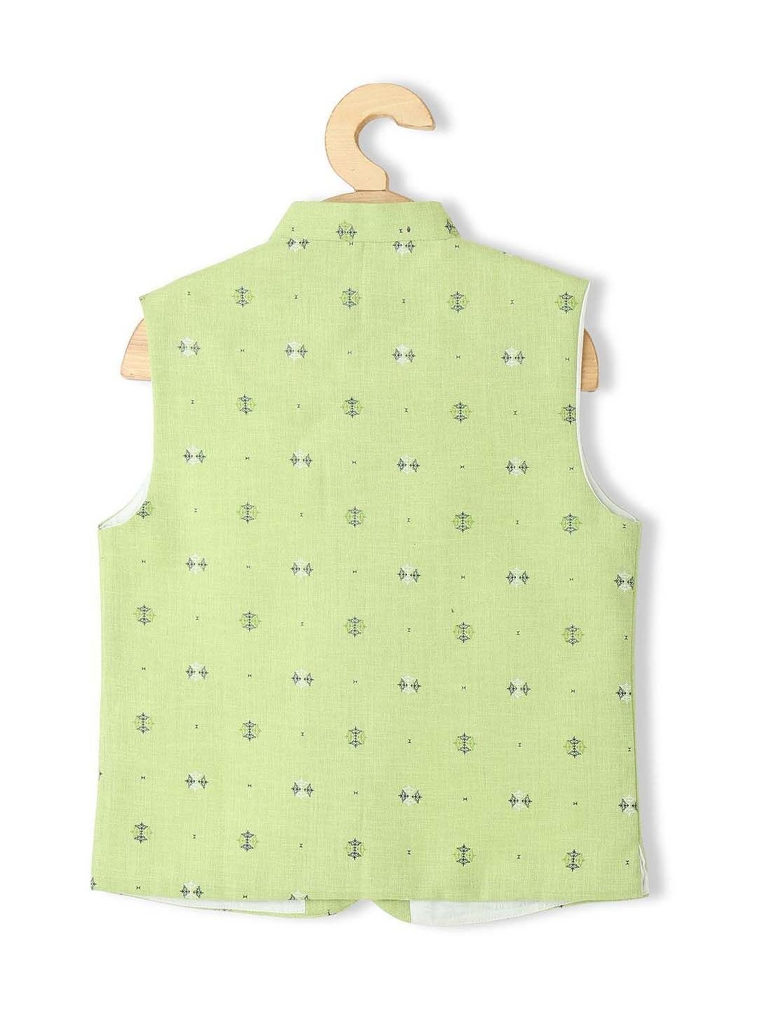 Crimsoune Club Kids Mint Solid Full Sleeves Blazer