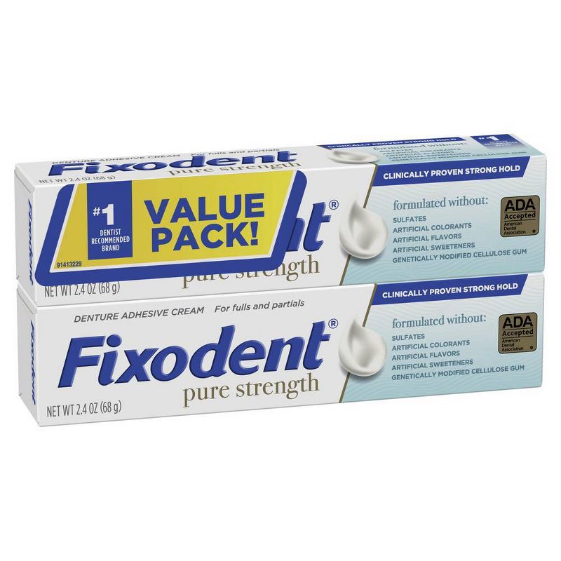 Denture Fixodent Pure - 2.4oz/2pk