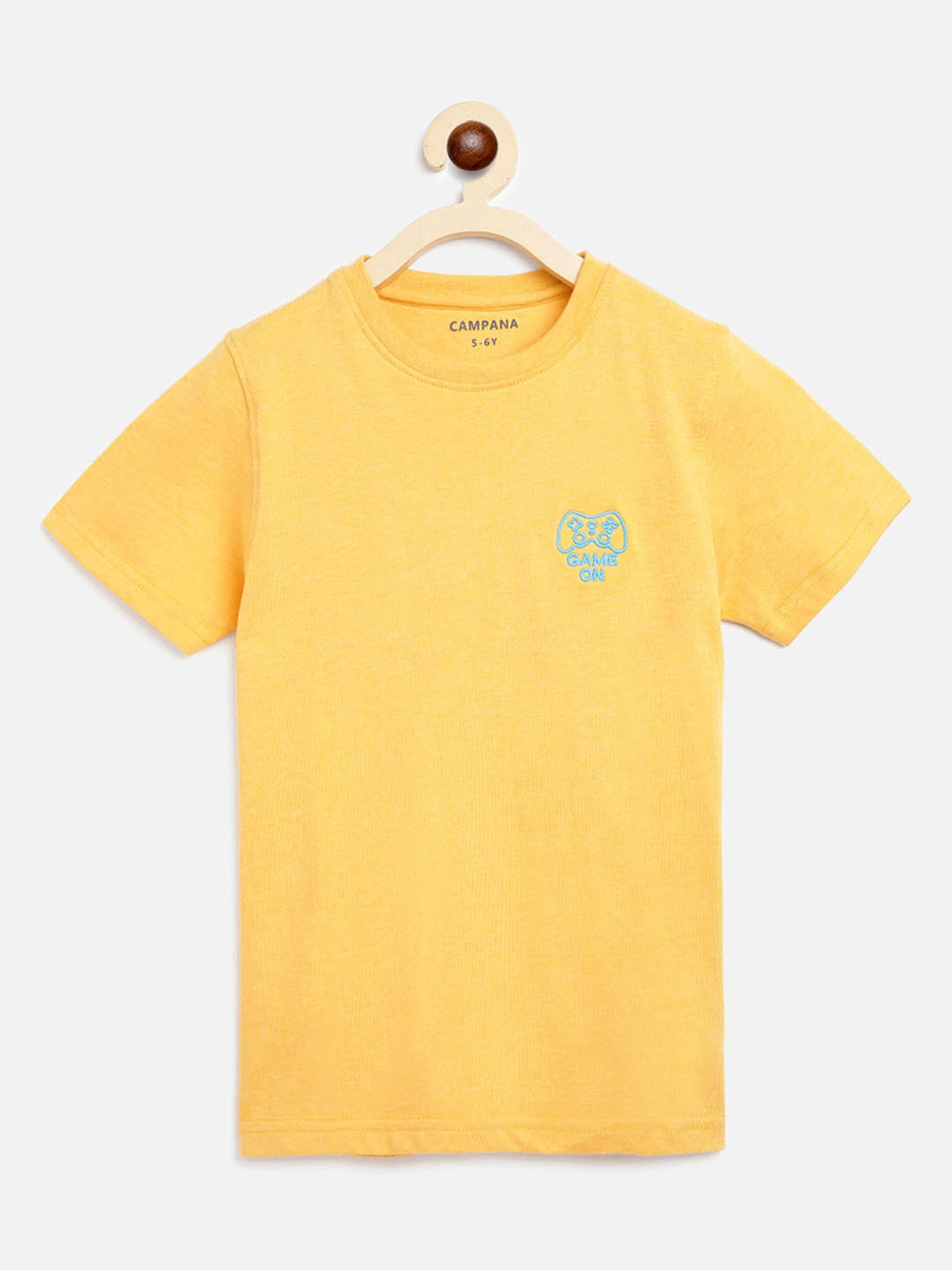 Campana Kids Blue & Yellow Striped T-Shirt (Pack Of 2)