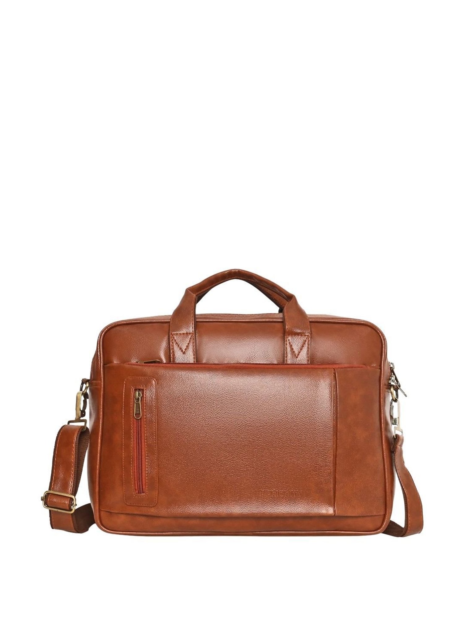 Priority Tan Synthetic Large Messenger Bag