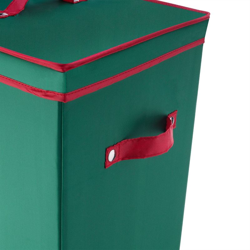40" Tall Wrapping Paper Storage Box with Lid Green - Elf Stor