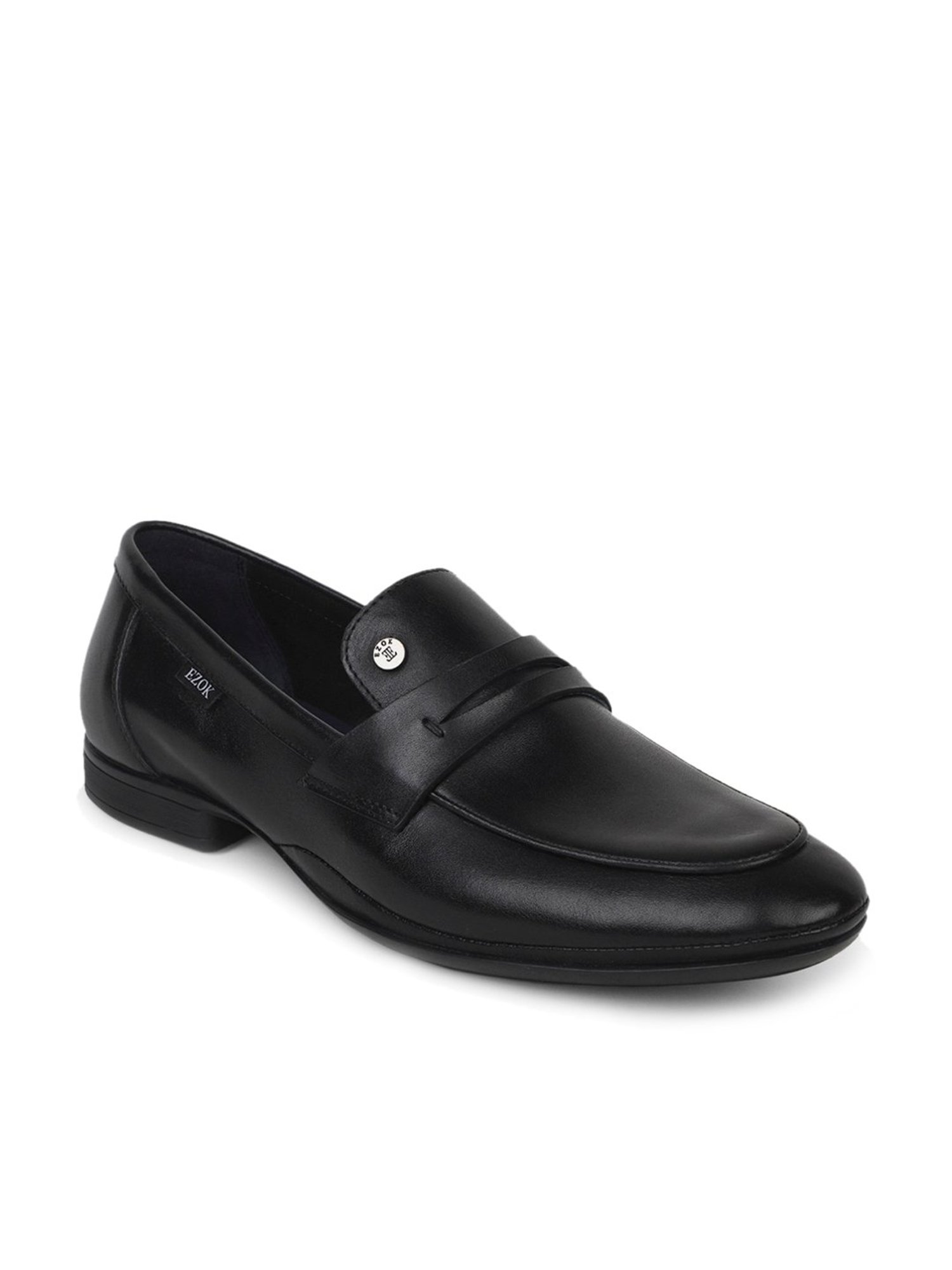 EZOK Men's Black Formal Loafers