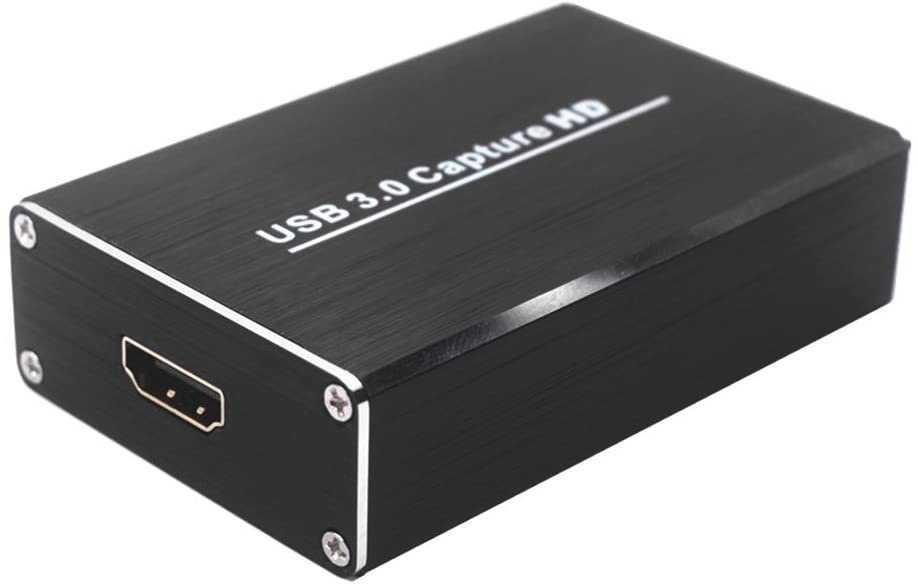 Docooler HD Video Capture Converter with USB3.0 Dongle 1080P 60FPS Drive-Free Capture Card Box for Windows Linux Os X Black