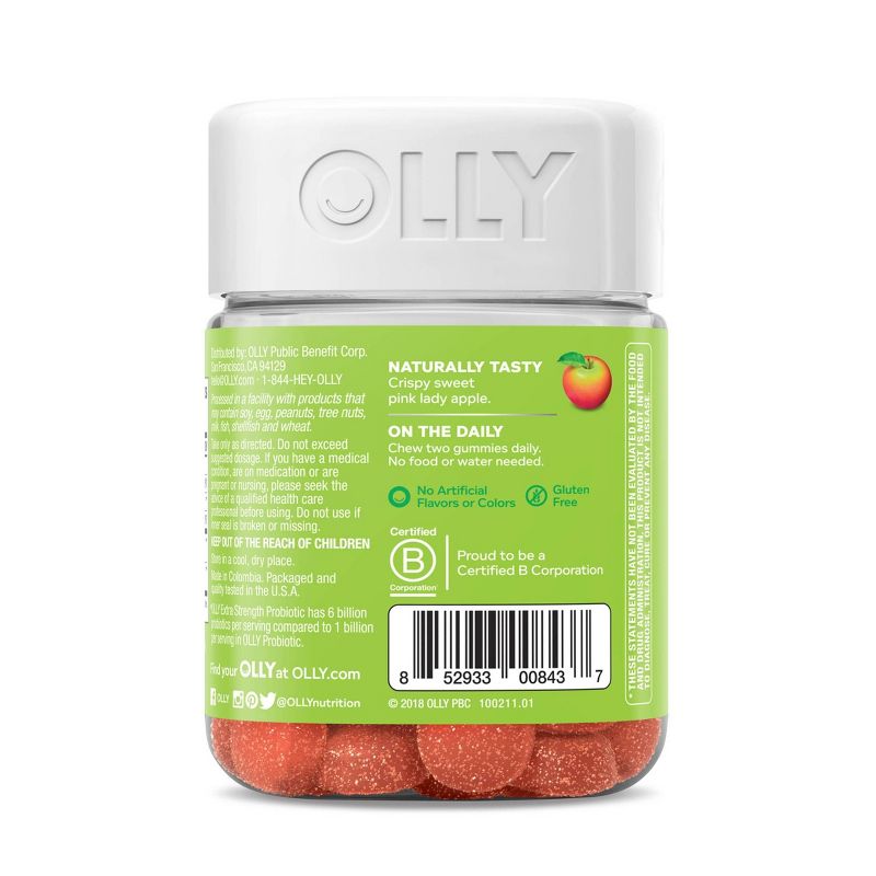 OLLY Extra Strength Probiotic Gummies - 50ct