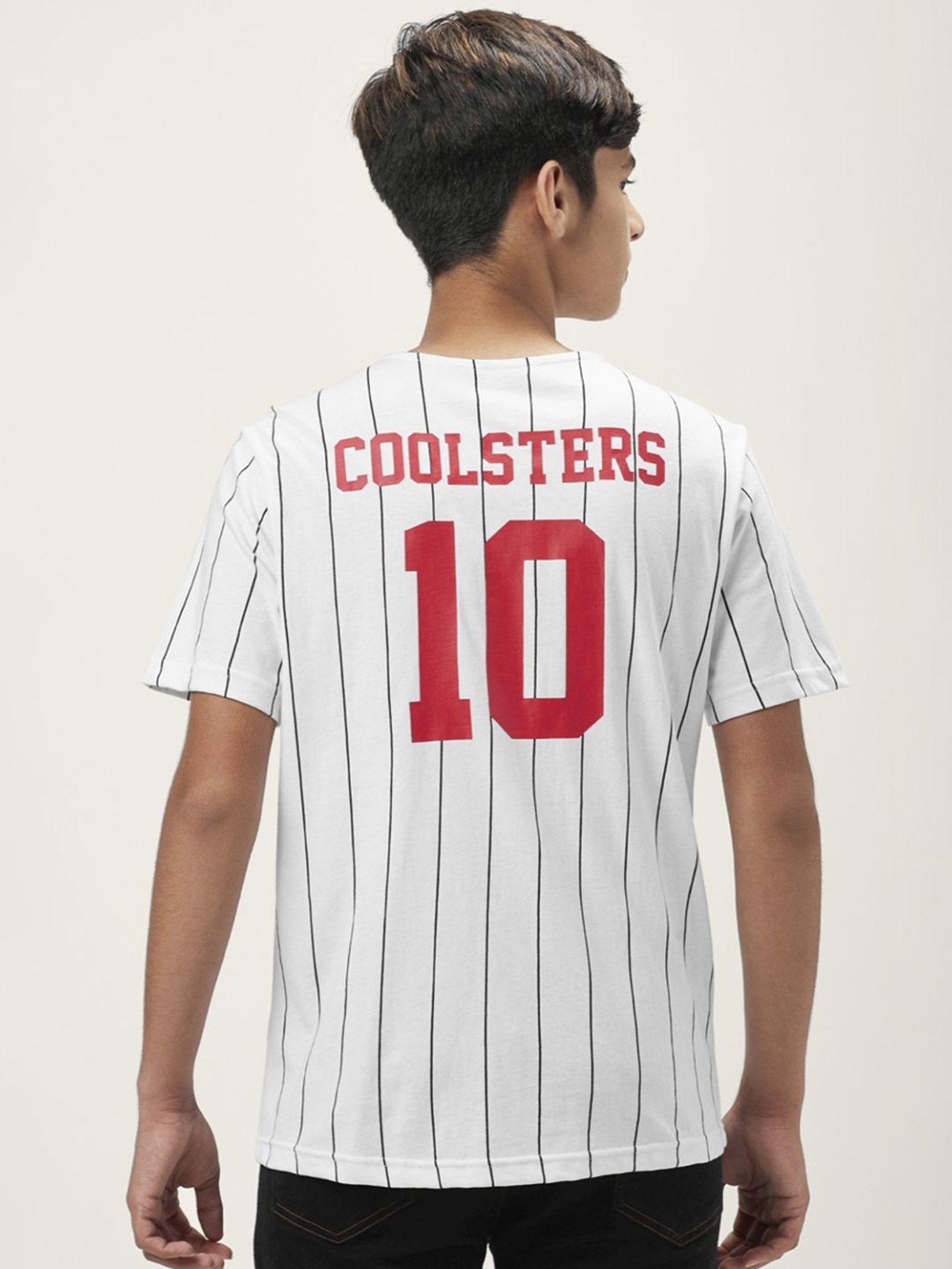 Coolsters by Pantaloons Kids White Cotton Striped Shirt