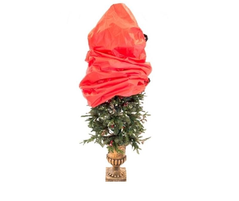 Tree Keeper Set of 2 Red and Black Christmas Topiary Storage Bags with Drawstring 36"