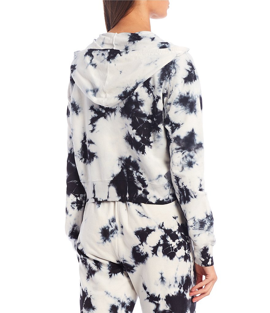 Sundown by Splendid Coordinating Joey Acid Wash Zip Front Hoodie